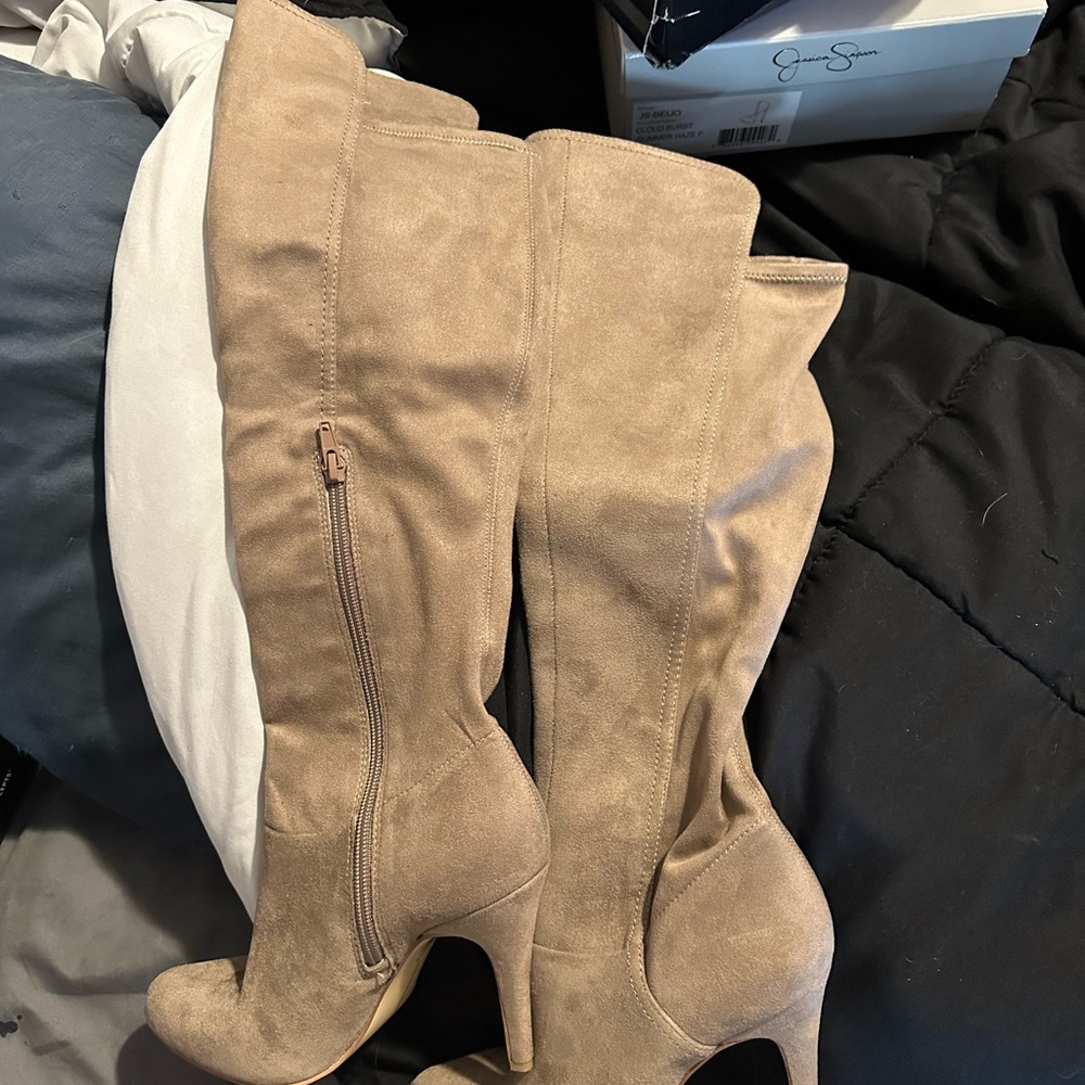 Stylish Tan Knee-High Boots
